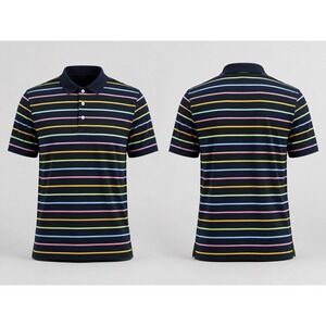 House Of Carrington Legend SHIRTS Men's XL Golf Polo  Pink STRIPE Mercerized